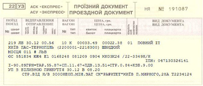 е-Квиток - покупка ж/д билетов в Украине (онлайн)