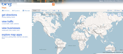 Bing Maps - онлайн карты от Microsoft