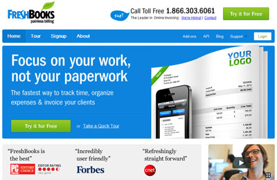FreshBooks - сфокусируйтесь на работе, а не отчетах (онлайн)