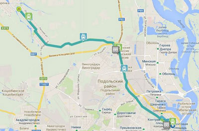 Отслеживайте местонахождения городского транспорта самостоятельно